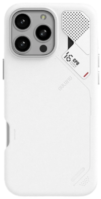 Aulumu A16 Чехол для iPhone 16 Pro Max, Vegan Leather совместим с MagSafe, белый