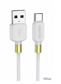 BOROFONE USB кабель BX59 Defender charging data cable for Type-C (white)										