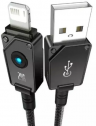 Baseus Unbreakable Series Fast Charging | Цвет: Черный | Разъемы: USB-Lightning | Максимальный ток: 2.4A | Длина кабеля:1м