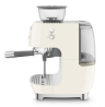 Smeg Кофемашина-эспрессо со встроенной кофемолкой EGF03CREU | Тип напитка: капучино, латте, эспрессо |  Цвет кремовый