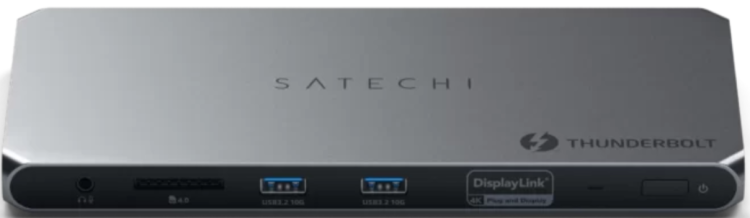 Satechi Док-станция Thunderbolt 4 Multi-Display Docking Station EU, Цвет: серый космос