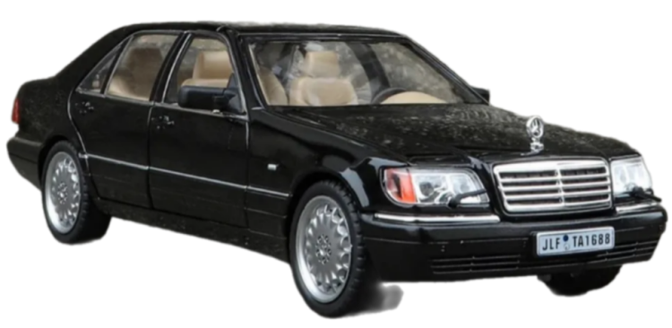 Металлическая машинка Mercedes Benz W140 S320 | Свет | Звук | Коллекционная масштабная модель 1:24 