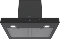 Midea Вытяжка MH60C668GB | ВхШхГ: 45×59.8×50 см | Режимы работы: Отвод / рециркуляция | Количество скоростей: 4