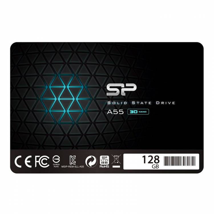 Накопитель SSD Silicon Power SATA III 128Gb SP128GBSS3A55S25 Ace A55 2.5" Global