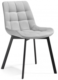 Woodville Стул на металлокаркасе "Челси" светло-серый | Ширина - 50; Глубина - 60; Высота - 80 см