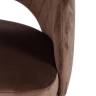Tetchair Кресло VALKYRIA (mod. 711) ткань/металл, 55х55х80 см, высота до сиденья 48 см, коричневый barkhat 12/черный 17205
