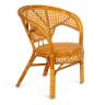 Tetchair Комплект "PELANGI"  02/15 ( стол со стеклом + 4 кресла ) [без подушек] ротанг, Honey (мед) , страна производства - Индонезия  / 10084