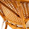 Tetchair Комплект "PELANGI"  02/15 ( стол со стеклом + 4 кресла ) [без подушек] ротанг, Honey (мед) , страна производства - Индонезия  / 10084
