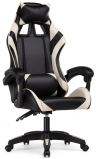 Woodville Компьютерное кресло "Rodas" черный / кремовый | Ширина - 67; Глубина - 60; Высота - 122 см