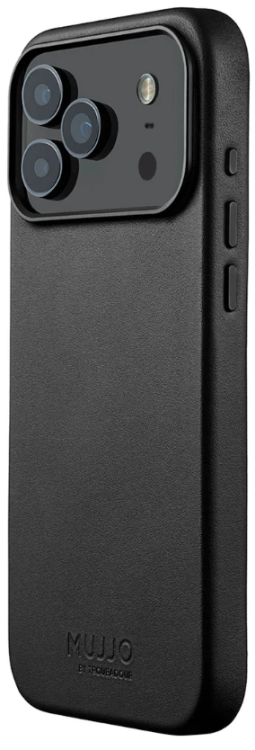 Mujjo Чехол кожаный для iPhone 17 Pro Max с MagSafe, Black