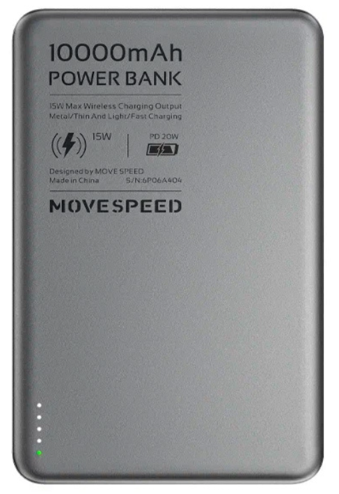 Movespeed Внешний аккумулятор 10000mah | тонкий |  Magsafe | не нагревается | 1 порт USB-C YSPBS10