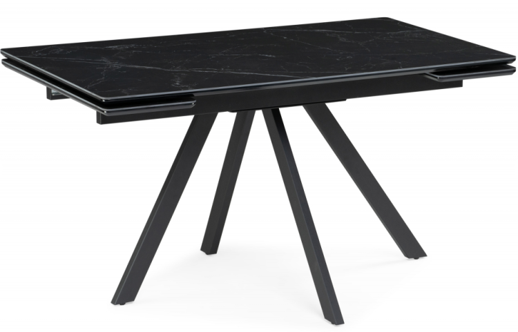 Woodville Керамический стол Вилли 140(200)х80 см — черный мрамор Shakespeare Black