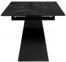 Woodville Стеклянный стол "Денхольм" | Ширина - 100; Высота - 75; Длина в разложенном виде - 290; Длина - 240см