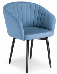 Woodville Стул на металлокаркасе "Моншау" крутящийся | синий | Ширина - 60; Глубина - 53; Высота - 83 см