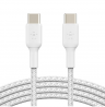 Belkin кабель Boost Charge USB-C to USB-C Braided Cable, поддержка быстрой зарядки для совместимых устройств USB-C до 60 Вт в том числе iPhone 15 Pro / 15 Pro max, длина: 1м