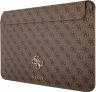 Guess Чехол для ноутбуков 13" | 33.2 х 23 х 1.8 см | Магнитная застежка | Страна бренда: США | Sleeve 4G with Big metal logo, Brown
