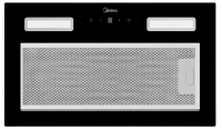 Midea Вытяжка встраиваемая MH60I550GB на 28 кв.м | ВхШхГ:  29.9×52×28.4 см | Режимы работы: Отвод / рециркуляция | Количество скоростей: 3