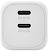 uBear Сетевое зарядное устройство | 65W | 2 порта: USB-C | Catch Wall Charger, white