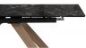 Woodville Стеклянный стол "Гарднер" черный дуб | Ширина - 80; Высота - 80; Длина  в разложенном виде - 200; Длина - 140 см