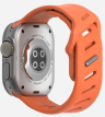 Aulumu A02 Спортивный ремешок Sport Band для Apple Watch | Оранжевый цвет | Алюминиевая застежка |