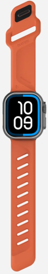 Aulumu A02 Спортивный ремешок Sport Band для Apple Watch | Оранжевый цвет | Алюминиевая застежка |