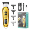 VGR V-931 триммер для волос и бороды | длина стрижки до 7 мм, насадок - 4 шт, питание - от электричества