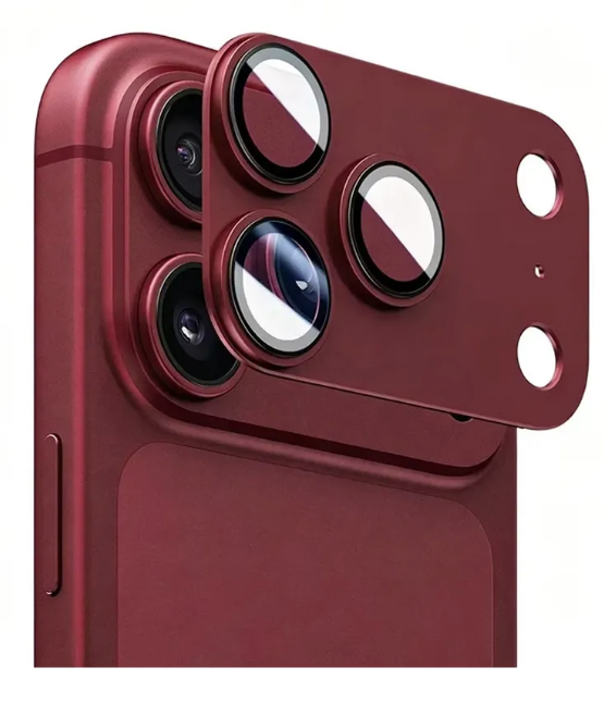 Защитные линзы на камеру iPhone 17 Pro Max Burgundy 