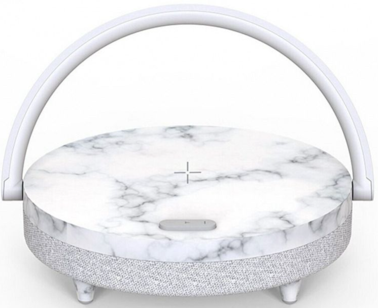 Настольная лампа, ночник-колонка с функцией беспроводной зарядки 4 в 1 Xiaomi Ezvalo LYYD01 Wood Pattern, JOYA