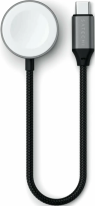 Satechi Кабель зарядный для Apple Watch | USB-C | Мощность зарядки: до 5 Вт | Длина кабеля: 19 см | Материалы: алюминиевый корпус, нейлоновая оплётка | Magneti