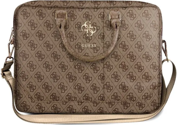 Guess Сумка для ноутбуков 15" | 41 х 30 х 6 см | Страна бренда: США | 4G Bag with Big metal logo, Brown