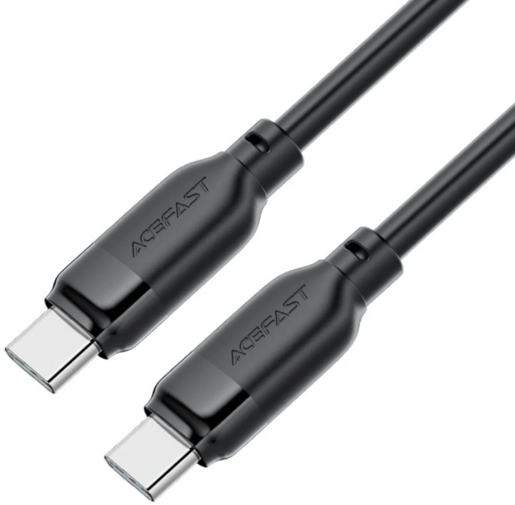 Acefast C16-03 Зарядный дата кабель USB-C To USB-C | Сила тока: до 3А | Длина: 1.2м | Tpe Charging Data Cable, черный