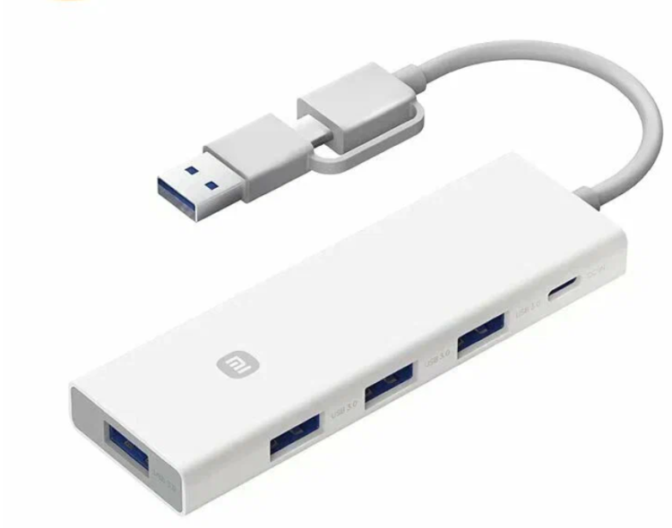 Xiaomi XMSTFXQ01YM 4 в 1 концентратор USB, Белый